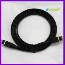 Fabriqué en Chine à grande vitesse Cat7 Flat Ethernet réseau câble de cordon sftp